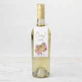Glückwünsche auf Ihrem neuen Zuhause-Blume-Bouquet Flaschenanhänger (Auf Flasche)