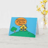 Glückwünsche auf Ihrem neuen Zuhause Karte (Gelbe Blume)