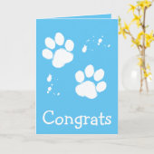 Glückwünsche auf Ihrem Rettungs-Hund Karte (Gelbe Blume)