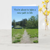 Glückwünsche auf Ihrem Ruhestand, einfach, Weg Karte (Gelbe Blume)