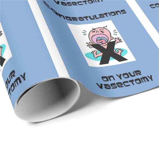 Glückwünsche auf Ihrem Vasectomy Geschenkpapier (Rolleneckpunkt)