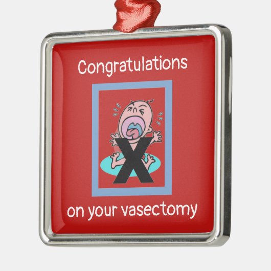 Glückwünsche auf Ihrem Vasectomy Ornament Aus Metall (Links)