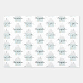 Glückwünsche auf Ihren neuen Zuhause-Wrapping Pape Geschenkpapier Set (Vorderseite 3)