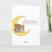 Glückwünsche auf Ihren Verlobungsbären Karte (Rückseite)