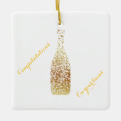 Glückwünsche auf Ihren Zwillingen Keramikornament (Vorderseite)