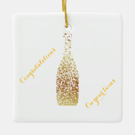 Glückwünsche auf Ihren Zwillingen Keramikornament