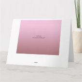 Glückwünsche auf Ihrer Abschluss-Gruß-Karte Karte (Rückseite)