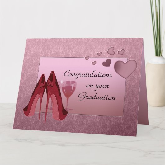 Glückwünsche auf Ihrer Abschluss-Gruß-Karte Karte (Vorderseite)