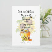 Glückwünsche auf Ihrer Babyankündigung Ankündigung (Stehend Vorderseite)