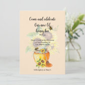 Glückwünsche auf Ihrer Babyankündigung Ankündigung (Stehend Vorderseite)