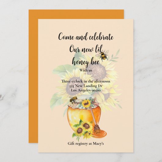 Glückwünsche auf Ihrer Babyankündigung Ankündigung (Vorne/Hinten)