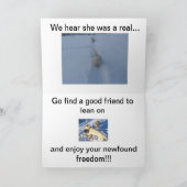 Glückwünsche auf Ihrer DIVORCE! Karte (Innenseite)