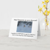 Glückwünsche auf Ihrer DIVORCE! Karte (Gelbe Blume)