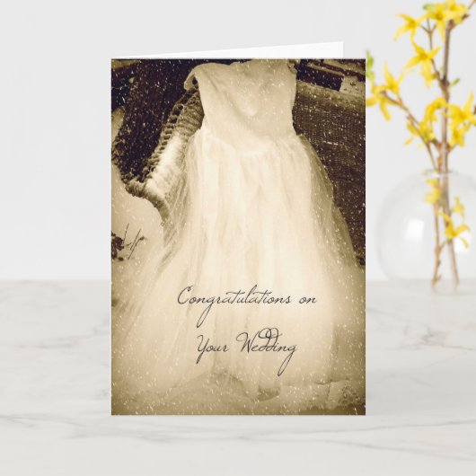 Glückwünsche auf Ihrer Hochzeit Karte (Gelbe Blume)