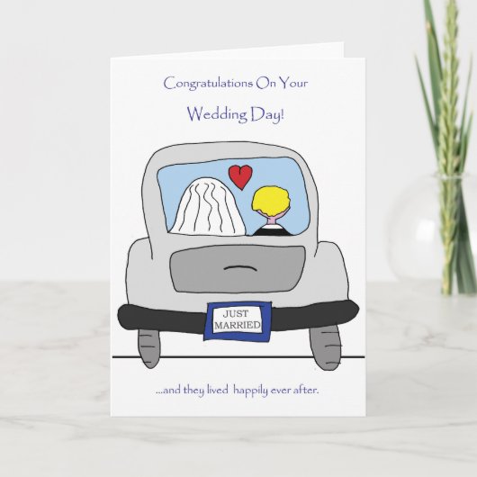 Glückwünsche auf Ihrer Hochzeitstag-Karte Karte (Vorderseite)