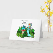 Glückwünsche auf Ihrer Karte (Gelbe Blume)