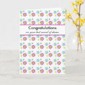 Glückwünsche auf Ihrer Letzt-Runde von Chemo Karte (Gelbe Blume)