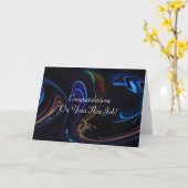 Glückwünsche auf Ihrer neuen JOB-Karte Karte (Gelbe Blume)