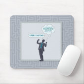 Glückwünsche auf Ihrer neuen Job-Mausunterlage Mousepad (Mit Mouse)