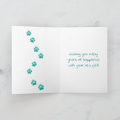 Glückwünsche auf Ihrer neuen Welpe Karte (Innenseite)