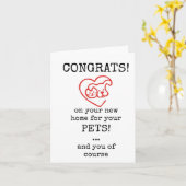 Glückwünsche auf Ihrer neuen Zuhause für Ihre Päps Karte (Gelbe Blume)