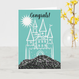 Glückwünsche auf Ihrer neuen Zuhause-Grußkarte Karte