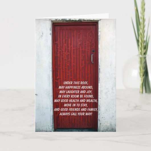 Glückwünsche auf Ihrer neuen Zuhause Karte (Vorderseite)