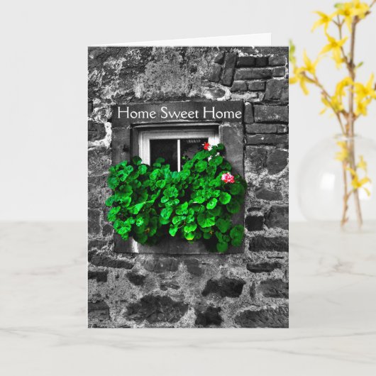 Glückwünsche auf Ihrer neuen Zuhause Karte (Gelbe Blume)