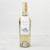 Glückwünsche auf Ihrer neuen Zuhause-Oktopus-Weinm Flaschenanhänger (Auf Flasche)