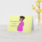 Glückwünsche auf Ihrer Schwangerschaft Karte (Gelbe Blume)