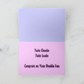Glückwünsche auf Ihrer Twins-Karte Karte (Innenseite)