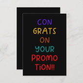 Glückwünsche auf Ihrer Werbeaktion Farbiger Schrif (Vorne/Hinten)