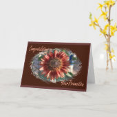 Glückwünsche auf Ihrer Werbeaktion-Karte Karte (Gelbe Blume)