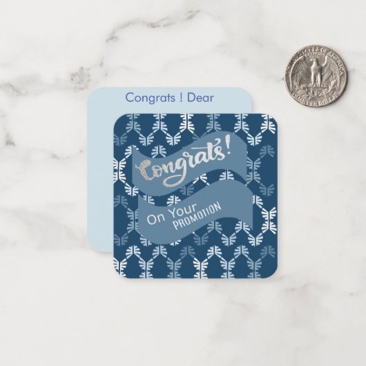 Glückwünsche auf Ihrer Werbeaktion Mitteilungskarte (Vorderseite/Rückseite Beispiel)