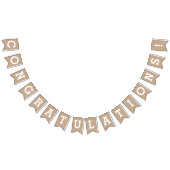 Glückwünsche auf Leinwand-Blick Wimpelkette (Alle)