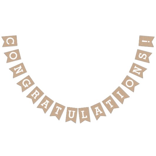 Glückwünsche auf Leinwand-Blick Wimpelkette (Alle)