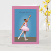 Glückwünsche auf Tanz-Erwägungsgrund Karte (Gelbe Blume)