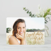 GLÜCKWÜNSCHE AUF UNSEREM GRAD-SCRIPT-ABSCHLUSS ANKÜNDIGUNG (Stehend Vorderseite)