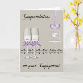 Glückwünsche auf Verlobungs-Gruß-Karten Karte (Gelbe Blume)