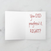 Glückwünsche auf Veröffentlichung! Karte (Innenseite)