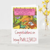 Glückwünsche auf Veröffentlichung! Karte (Gelbe Blume)