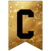 Glückwünsche aus falschem Gold FUNKENDE PARTY! Wimpelkette (Erste Fahne)