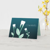 GLÜCKWÜNSCHE blühen Zähne Karte (Gelbe Blume)