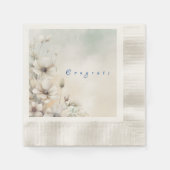 Glückwünsche, Blumenblätter, Blume, Napkin Serviette (Vorderseite)