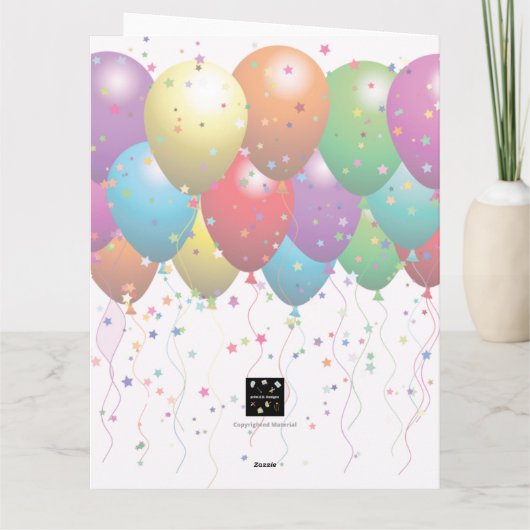 GLÜCKWÜNSCHE DAUGHTER!!! KARTE (Rückseite)