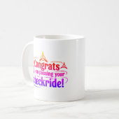 Glückwünsche, die an Ihrem Schachbrettfahrer vorbe Kaffeetasse (Vorderseite Links)