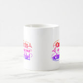 Glückwünsche, die an Ihrem Schachbrettfahrer vorbe Kaffeetasse (Mittel)