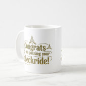 Glückwünsche, die an Ihrem Schachbrettfahrer vorbe Kaffeetasse (Vorderseite Links)