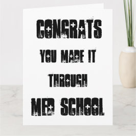 Glückwünsche, die du mit Med School Card gemacht h Karte