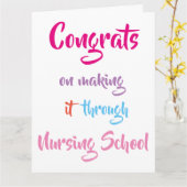 Glückwünsche, die es durch die Krankenpflege mache Karte (Gelbe Blume)